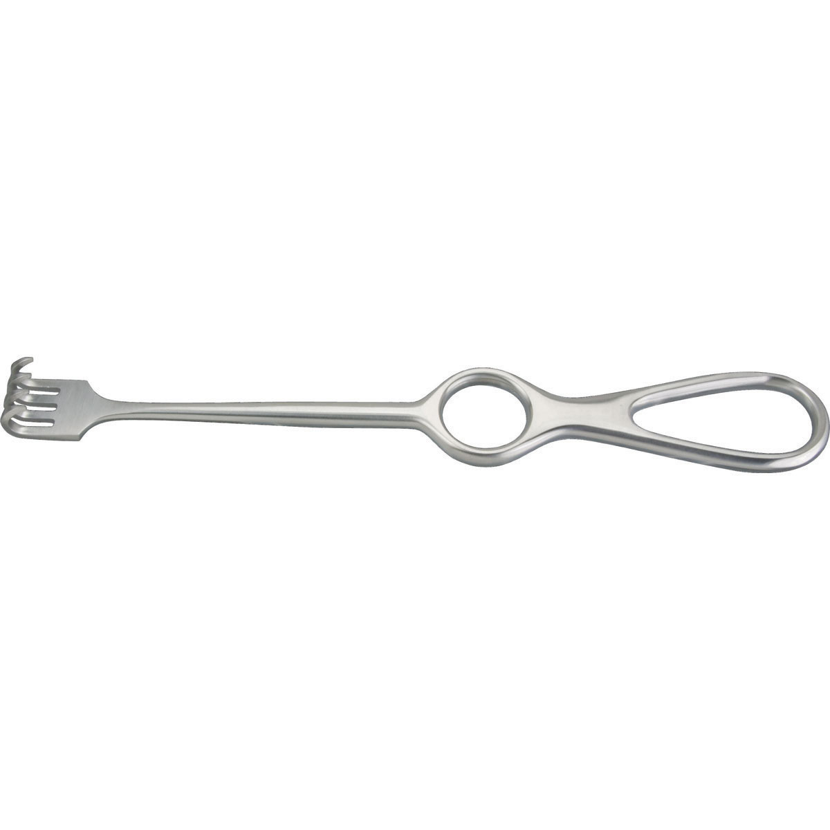 MILTEX VOLKMAN Retractor, 8-1/2" (216mm), 4 Prongs, Sharp, Ring Handle., 11-534