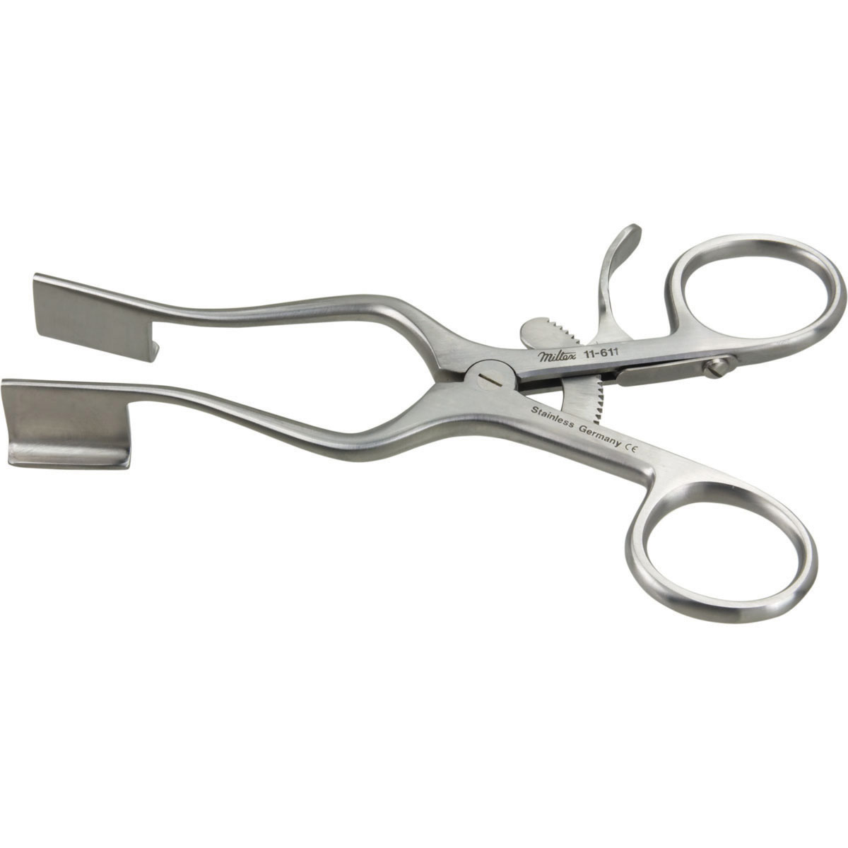 MILTEX WEITLANER Retractor, 5-1/4" (134mm), Solid Blades, 2-3/4" (70mm) Spread., 11-611