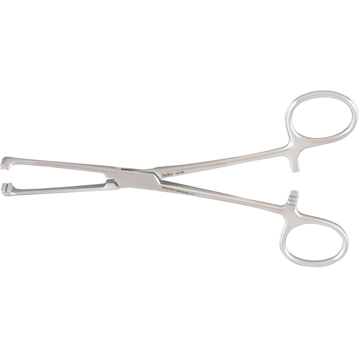 Miltex Allis-Nc Non-Crushing Tissue Forceps, 6" (155Mm), With Double Row Of Non-Traumatic Teeth., 16-25