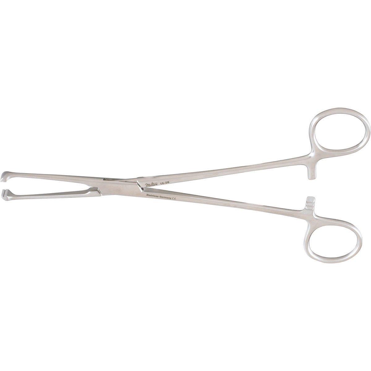 Miltex Allis-Nc Non-Crushing Tissue Forceps, 7-1/2" (193Mm), With Double Row Of Non-Traumatic Teeth., 16-26