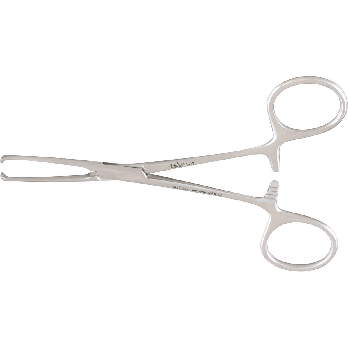 Miltex Baby Allis Tissue Forceps, 5-1/8" (129Mm), 4 X 5 Teeth, Delicate Jaws 2.8Mm Wide., 16-3