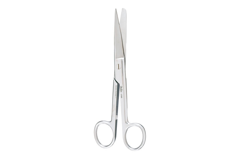Utility Scissors, 6-1/4" (161Mm), Curved, Blunt/Blunt, One Serrated Blade, Extra Heavy, 1706