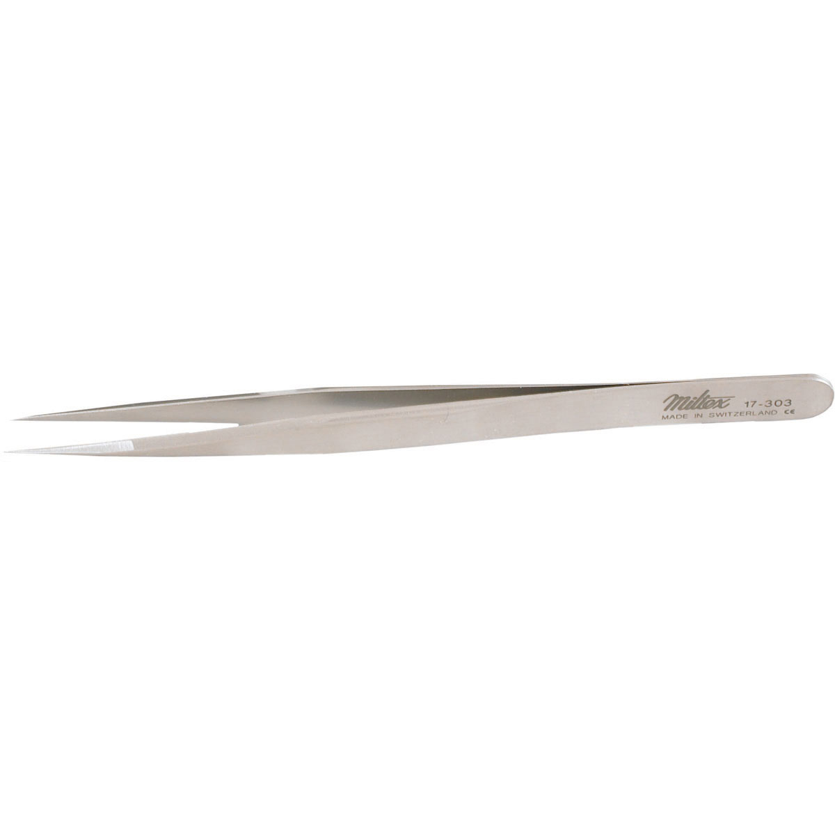 Miltex Swiss Jeweler Style Forceps, 4-3/4" (120Mm) Non-Magnetic Stainless Steel, Style 3, Narrow, Fine Jaw., 17-303