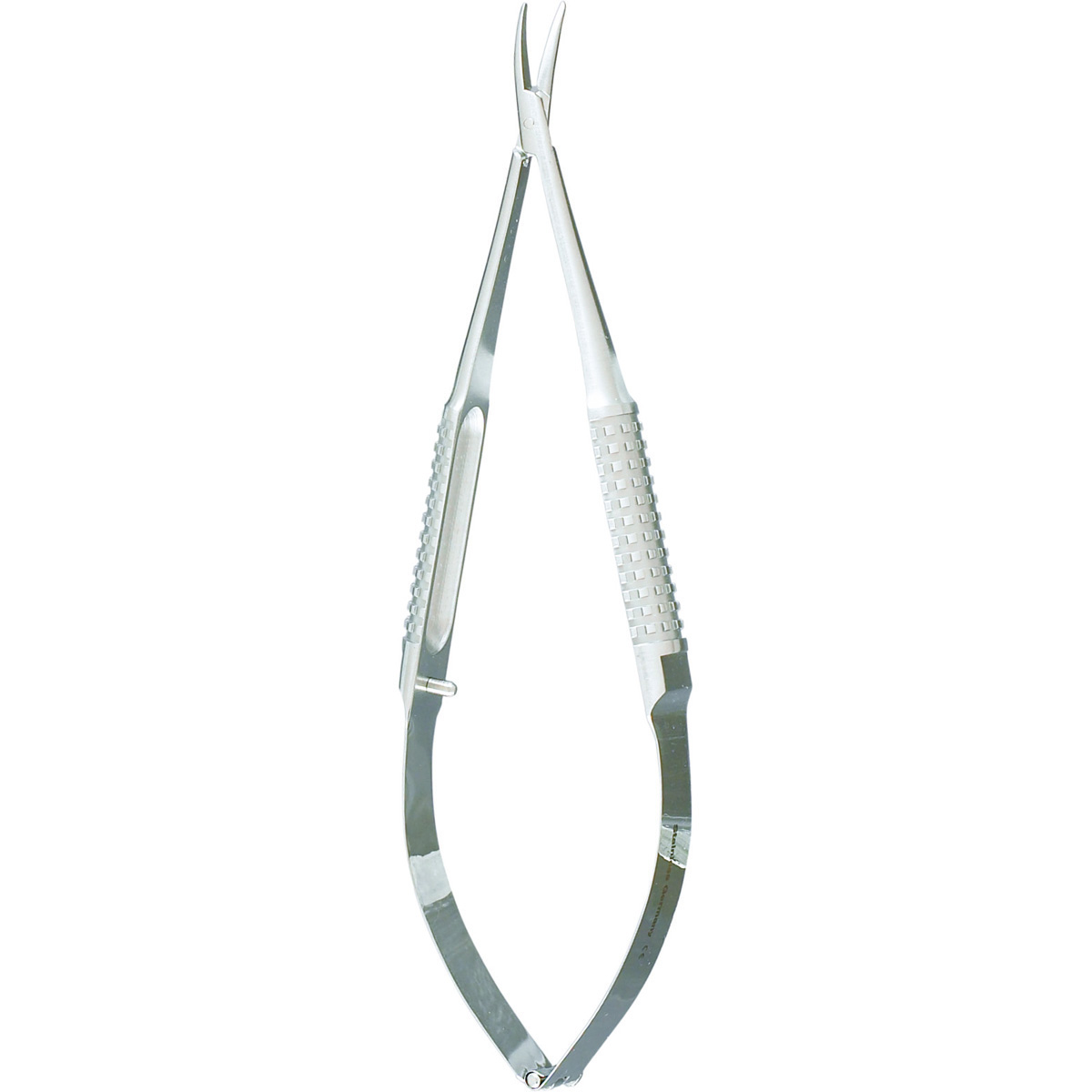 Miltex Barraquer Needle Holder, Curved, 5" (126.1Mm), Curved, 10Mm Jaw Length Hollow Round Handle Without Lock., 18-1838