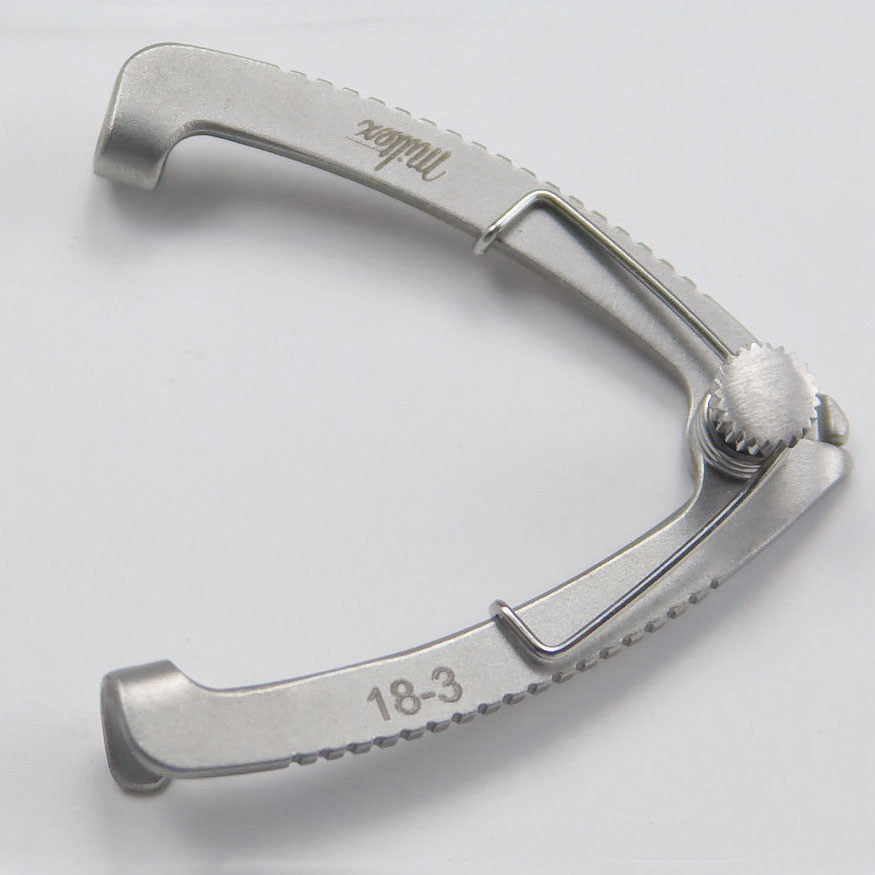Miltex Sauer Eye Speculum, Solid Blades, 1" (2.5 Cm), For Premature Infants, 2 Mm Blades., 18-3