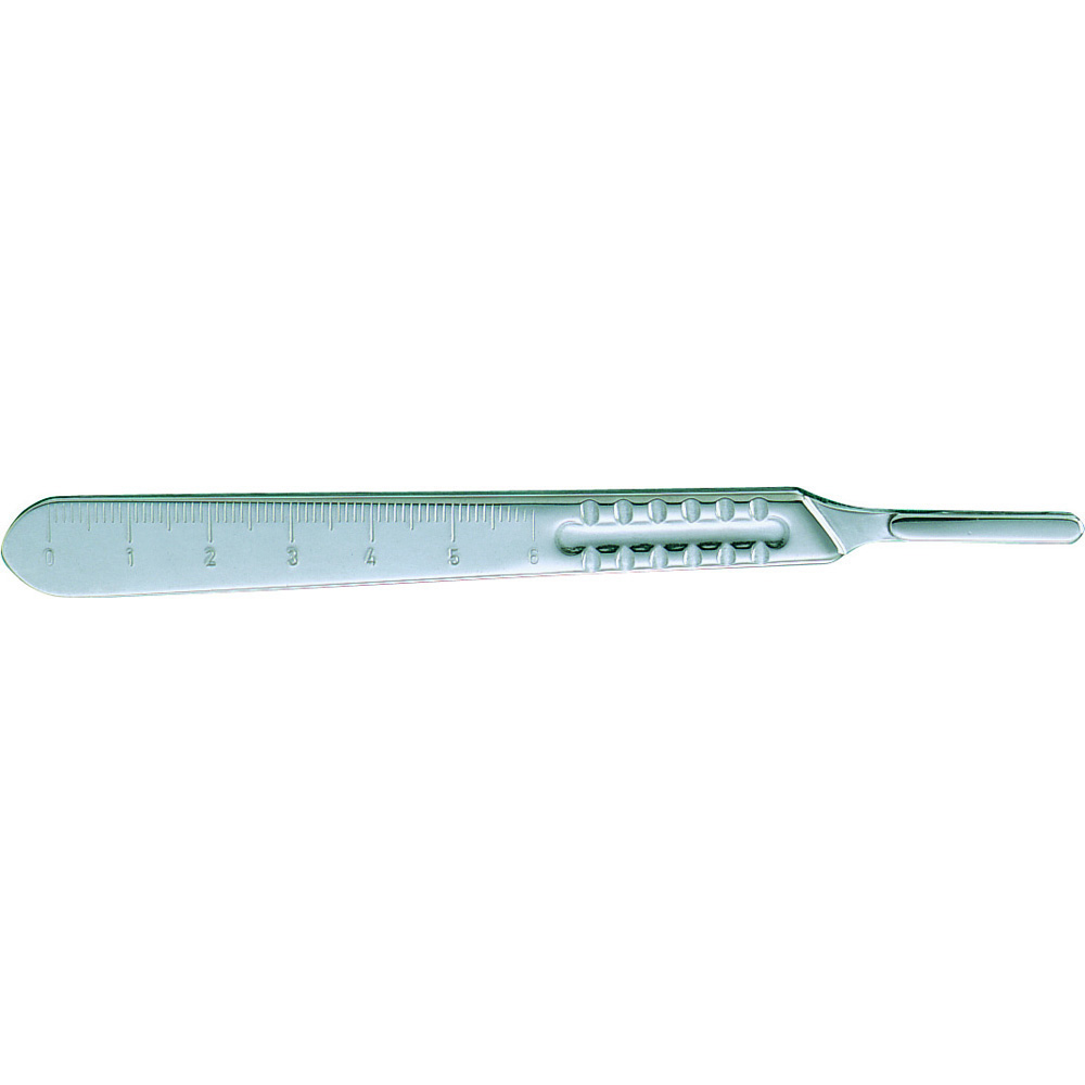 Miltex No 4 Scalpel Handle, 5-1/4" (135Mm), Fits Blade Sizes 20, 21, 22, 23 & 25, Mm And Cm Graduations, 4-8