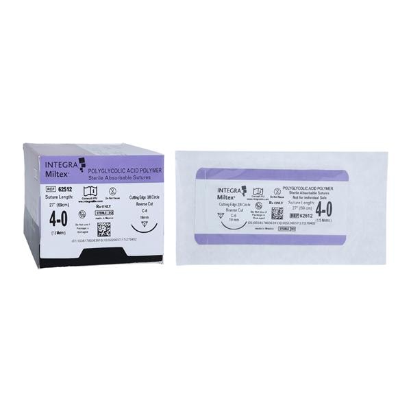 Violet Braid Suture Size 27" Pga, 40 C-6 69Cm Absorbable, 62512