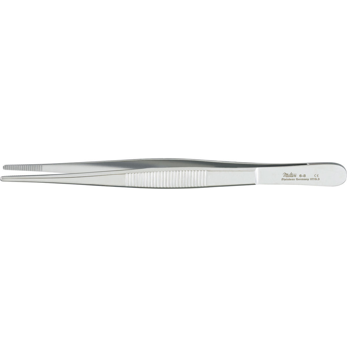 Dressing Forceps, Standard Pattern Serrated Handles, 5-5/8" (142Mm), Serrated Tips, 6-8