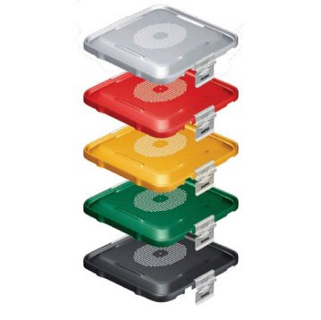 Sterilization Container Lid 1/2 Size, Silver, 730420