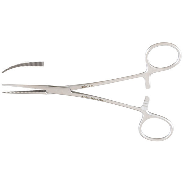 Coller Forceps, Delicate, 6-1/4" (159 Cm), Curved, 7-91