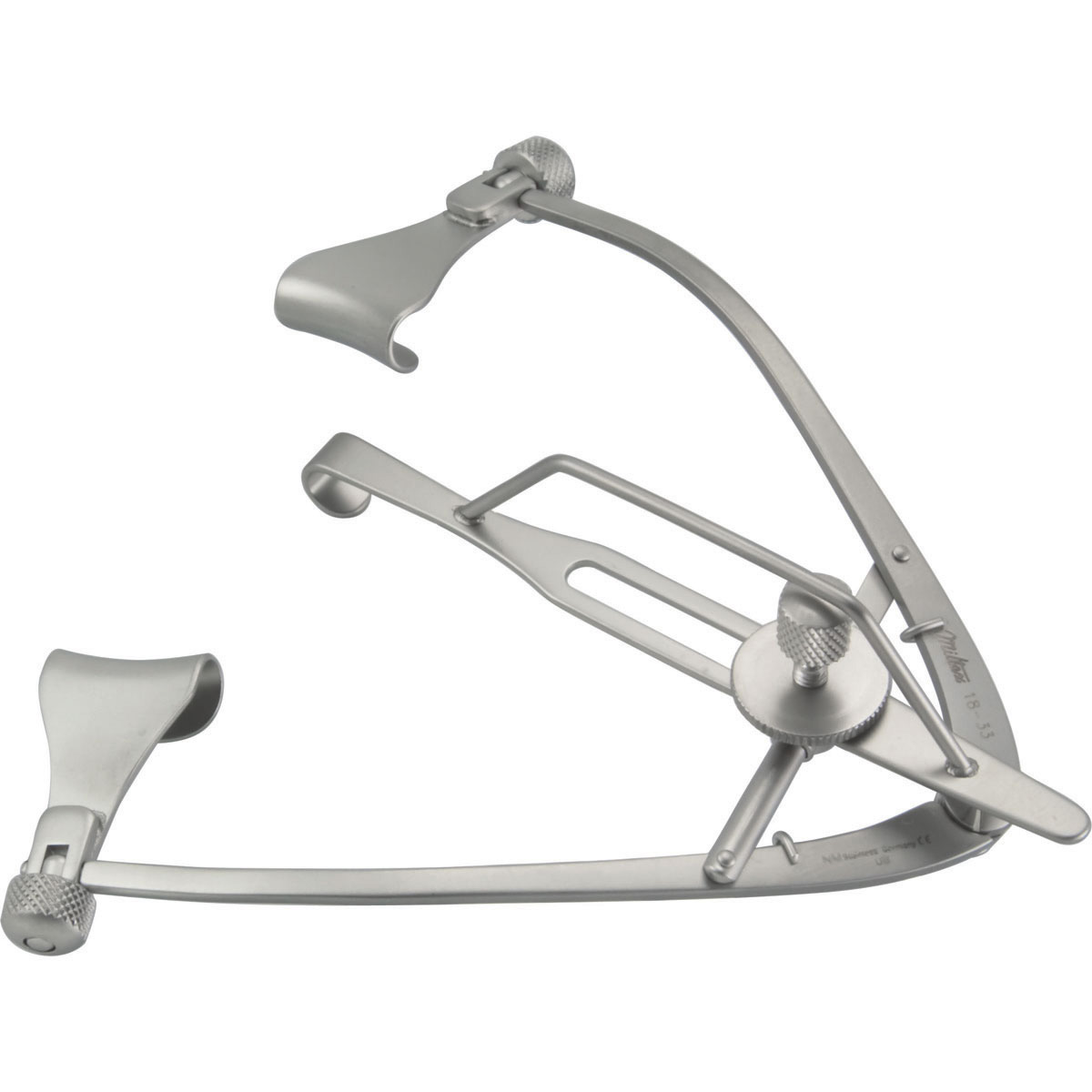 Miltex Maumenee-Park Eye Speculum, 3-1/4" (8.3 Cm), Solid Blades 14 Mm Wide, Lock Screws, 18-33