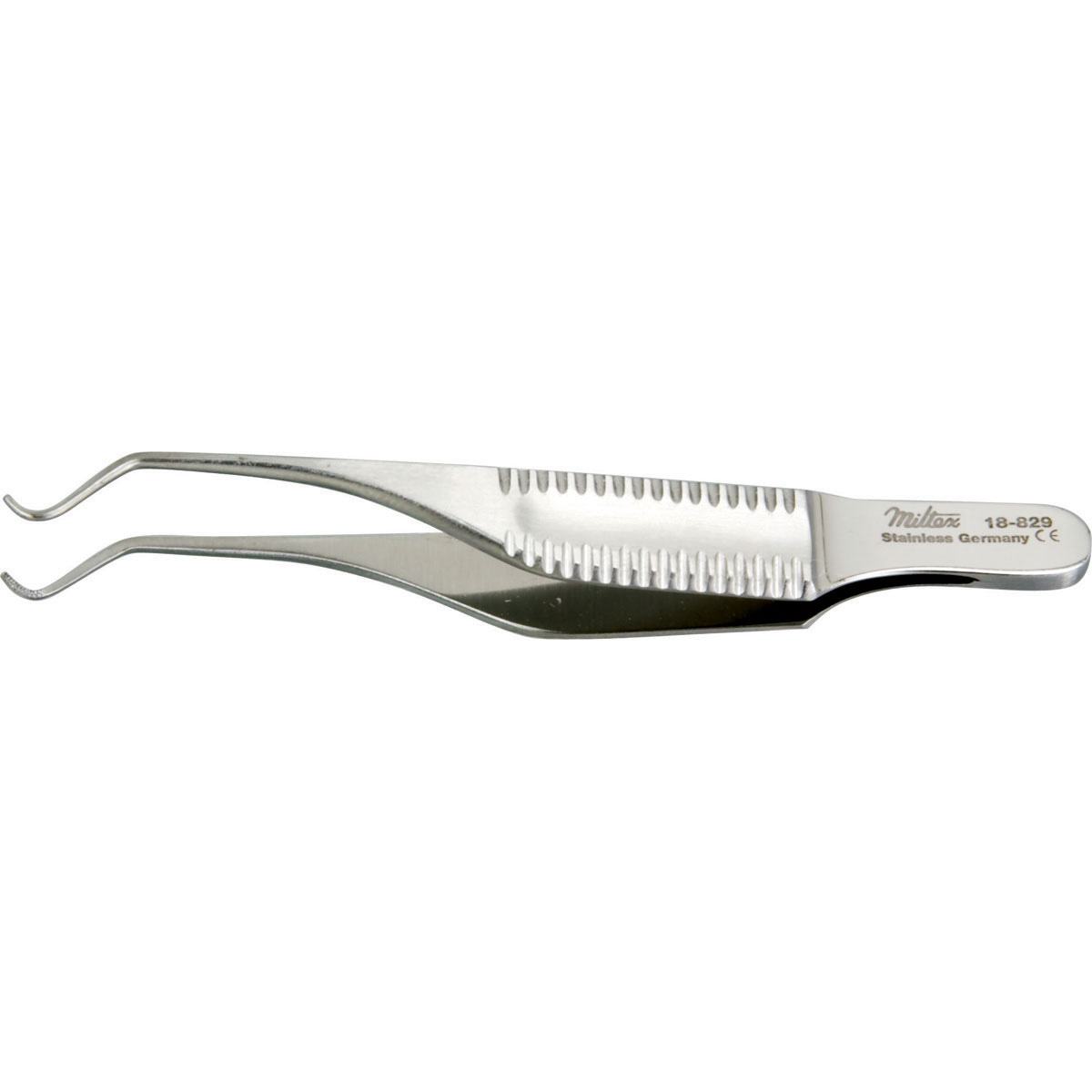 Miltex Botvin Iris Forceps,2-7/8" (7.3 Cm), Fine Cross-Serrated Tips, 0.5 Mm Wide, 18-829