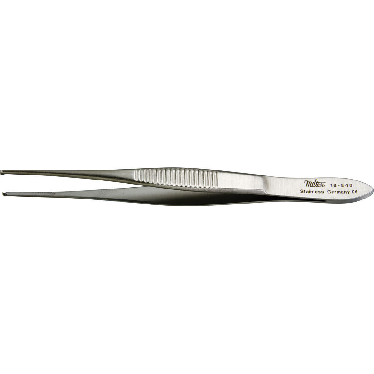 Miltex Strabismus Forceps, 4" (10.2 Cm), 1 Mm Wide Tips With 1 X 2 Teeth, 18-840