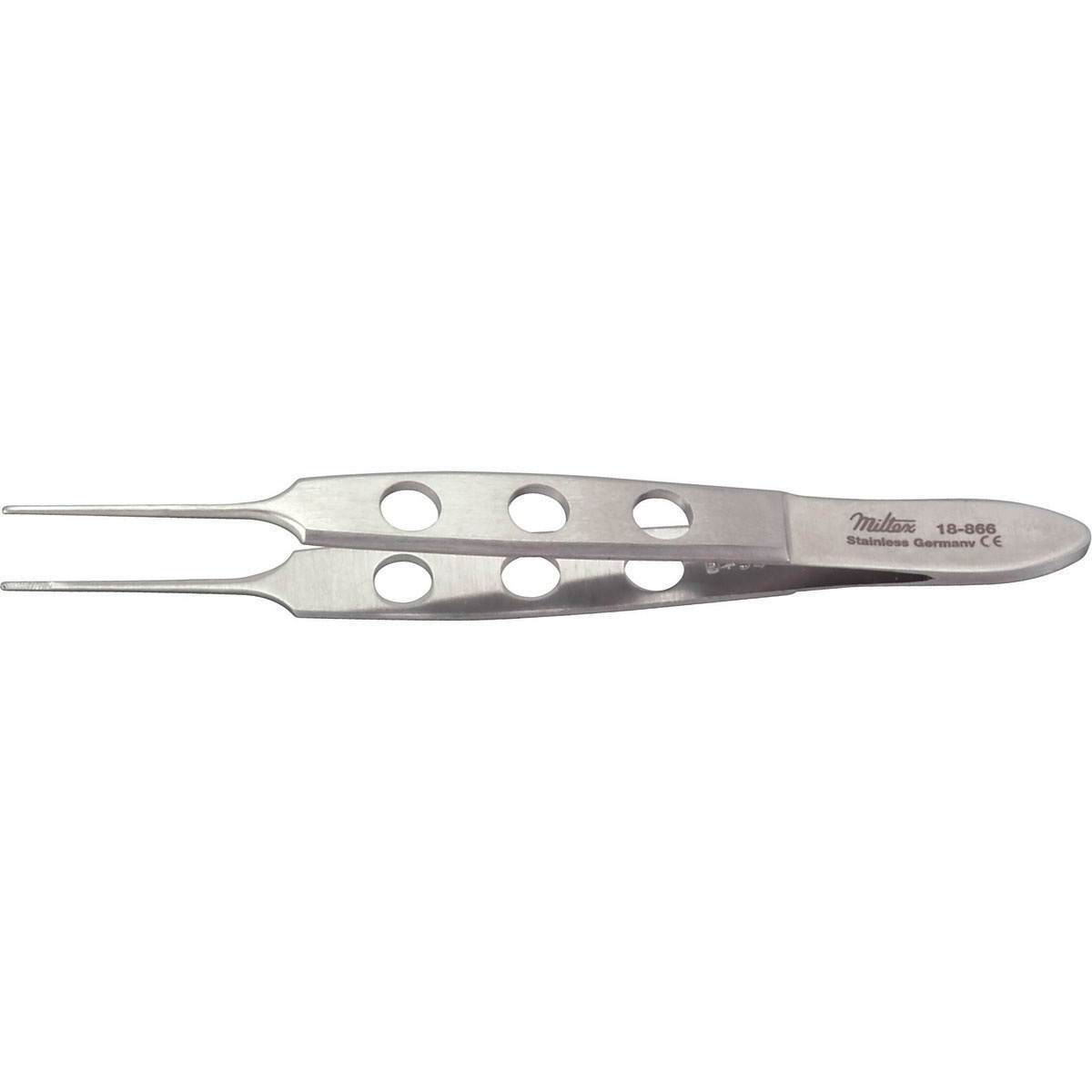 Miltex Bishop-Harmon Dressing Forceps, 3-3/8" (8.6 Cm), Fine Cross Serrated Tips 0.5 Mm Wide, 18-866