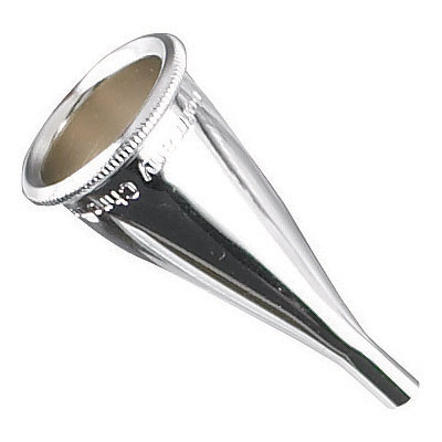 Miltex Gruber Ear Speculum, Oval, Child & Infant Size, Light Short Pattern, Chrome, Single Size 1, 2 X 3 Mm, 19-14