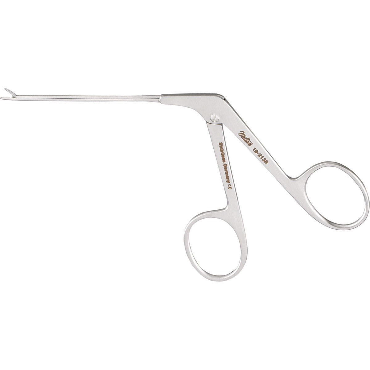 Miltex House Strut Forceps, 2-3/4" (7 Cm) Shaft, Smooth Jaws, 0.8 Mm Wide., 19-2138