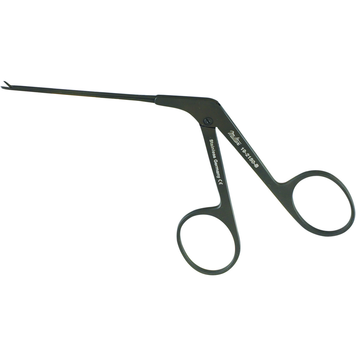 Miltex Bellucci Micro Ear Scissors, 3" (77.5Mm) Shaft, 4 Mm Blades, Alligator Type, Ebony Finish. , 19-2150-B