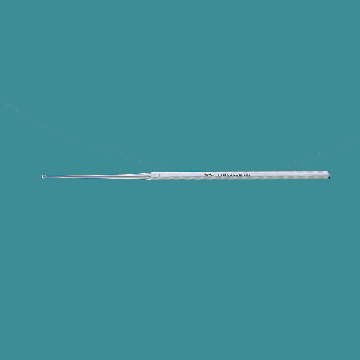 Miltex Buck Ear Curette, 6-1/2" (16.5 Cm), Straight, Blunt, Size 00, 19-280