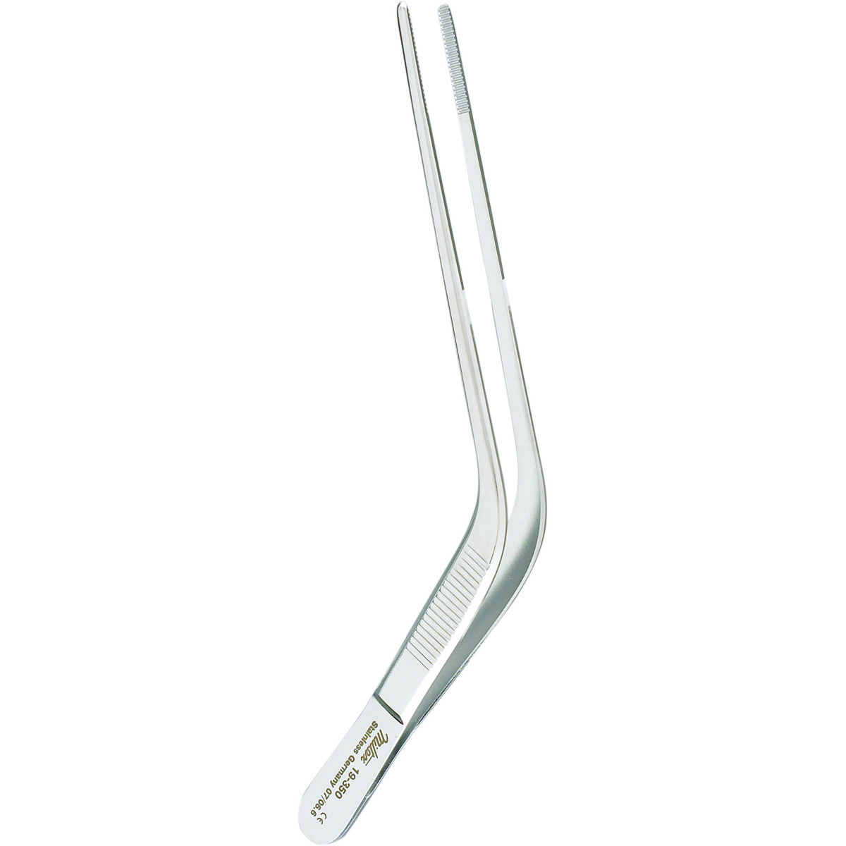 Miltex Wilde Ear Forceps, 5" (12.7 Cm) Angular With Serrated Tips, 19-350