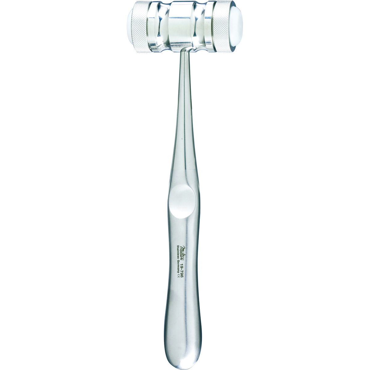 Miltex Mead Mallet, 7-1/2" (19.1 Cm), Head 8 Oz. (227 G), 2 Replaceable Nylon Caps, 19-796