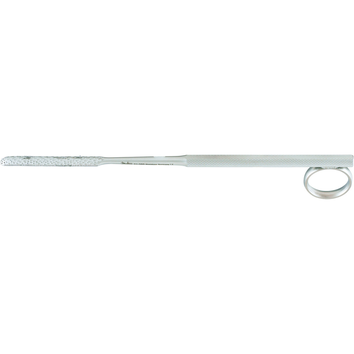 Miltex Gallaher Rasp, 7-1/2" (190Mm), Straight, Coarse, 2-1/8" X 1/4" Blade, 21-360