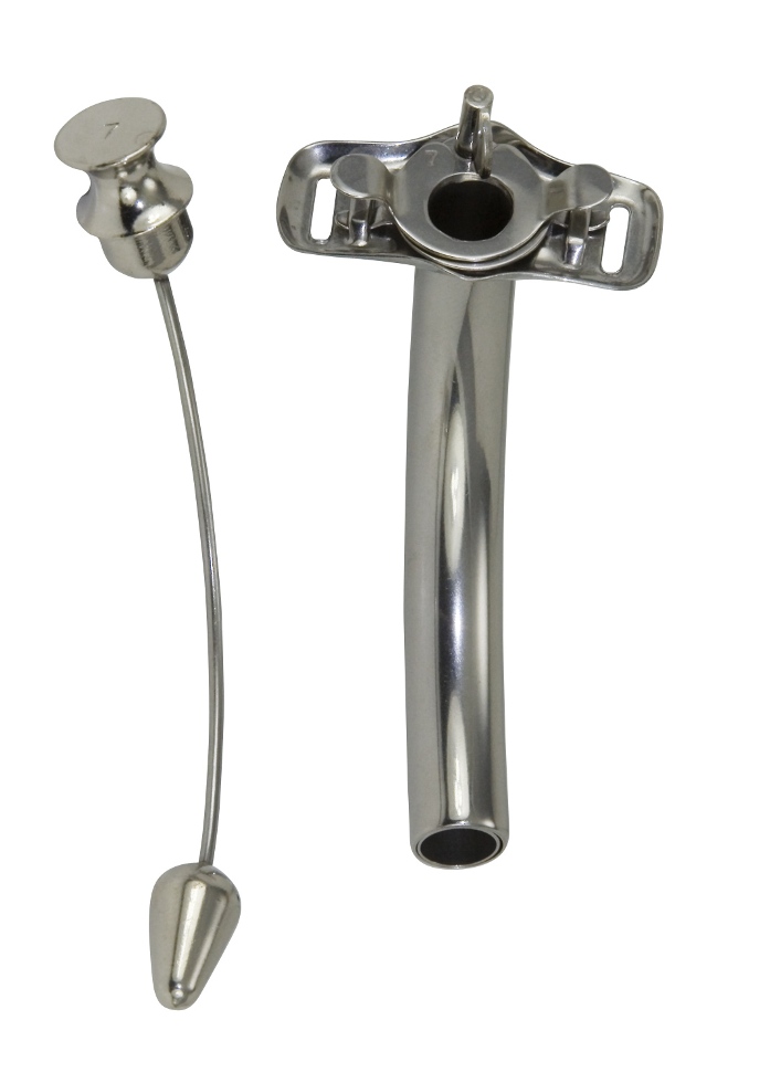 Miltex Jackson Trachea Tube, Short Pattern, Size 7, Short Length, Wing Lock, 23-1248Ss