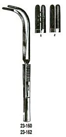 Miltex Jackson Laryngeal Forceps, 9-1/2" (24.1 Cm), Cross Action, 3 Mm Wide Serrated Jaws, 23-162