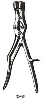 Miltex Sauerbruch Rongeur, 11-3/4", Straight, Square Bite, 16Mm Wide Jaws, 25-480