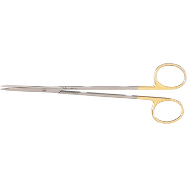 Miltex Delicate Pattern Metzenbaum-Nelson Scissors, 9" (230mm), Curved, Blunt Points, Tungsten Carbide, 5-189TC