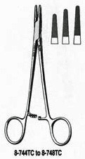 Miltex Mayo-Hegar Quick Release Needle Holder, 8" (206Mm), Serrated Jaws, 2600 Teeth Per Square Inch, Tungsten Carbide., 8-748TC