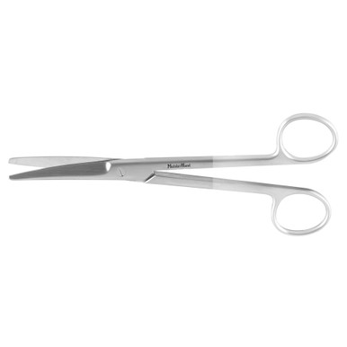 Meisterhand Mayo Dissecting Scissors, 6-3/4" (171mm), Curved, Standard Beveled Blades, Tungsten Carbide, MH5-126TC