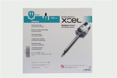 Johnson & Johnson Trocar with Stability Sleeve Endopath Xcel 11 mm Diameter 100 mm, 6 EA/BX B11LT