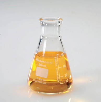 Reusable Glass Narrow-Mouth Erlenmeyer Flasks, 50mL capacity, 48/Case