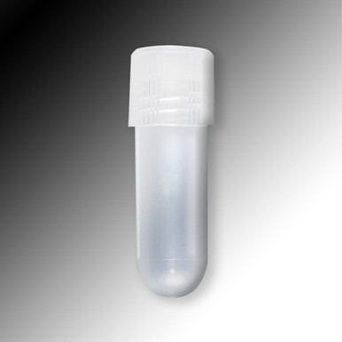 Globe Scientific Sample Tube with External Threads, PP, Round Bottom, 2mL, 1000/bag