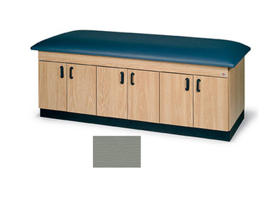 Hausmann Extra-Wide Bariatric Treatment Table, Pro-Form, Natural Oak, Dove Gray