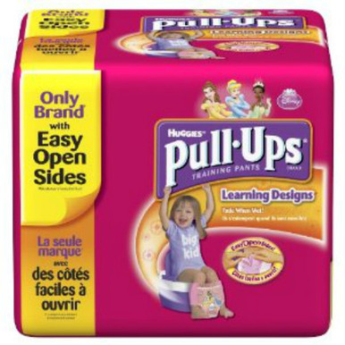 Huggies Pull-Ups Learning Designs Training Pants, Girls, 2T-3T, 58/cs