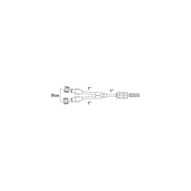 Medex Standard Bore Bifurcated Extension Set with Rotating Male Luer Lock, 3", 50/cs