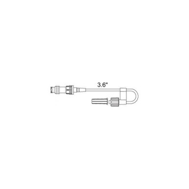 Medex Miniloop Small Bore Extension Set with Rotating Luer Lock, 100/Cs