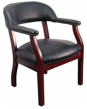 Flash Furniture Vinyl Luxurious Conference Chair, Black