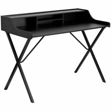 Flash Furniture Black Computer Desk with Top Shelf