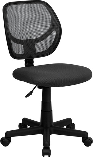 Flash Furniture Mid-Back Mesh Task Chair and Computer Chair, Gray