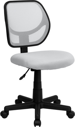Flash Furniture Mid-back White Mesh Task Chair and Computer Chair