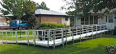 PVI Modular XP, 3 Ft Ramp with Hand Rails - Medex Supply