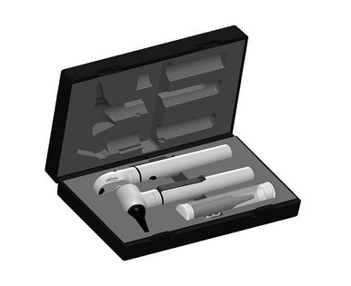 Riester E-scope F.O. Otoscope/Ophthalmoscope, LED 3.7 V, In Case, Black