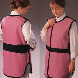 Wolf X-Ray Front Closing Special Procedure Apron, Lead Free, 24" x 38", Teal