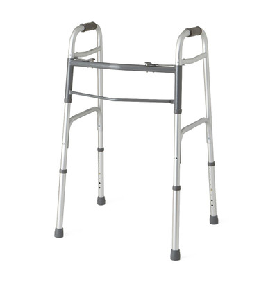 Medline Two Button Folding Walker 4/cs