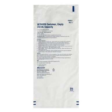 Baxter Empty INTRAVIA Container with PVC Ports, 250mL - Medex Supply