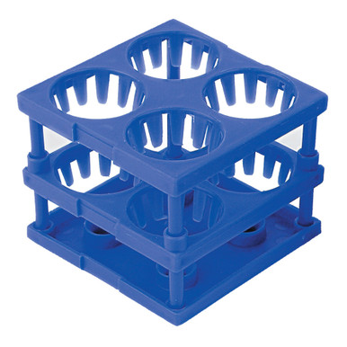 Tube Cube Rack McKesson 4 Place 26 to 30 mm Tube Size Blue 3 X 3 X 3 ...