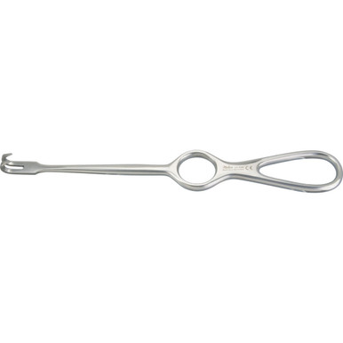 Volkman Retractor Ring Handles, 2 Blunt Prongs, 8 1/2