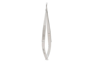 Miltex Micro Surgery Scissors Sharp Points, 5-3/4" (145Mm), Curved, 14Mm Blades, Flat Handles, 17-2040